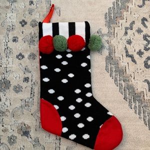 Polka dot Christmas stocking